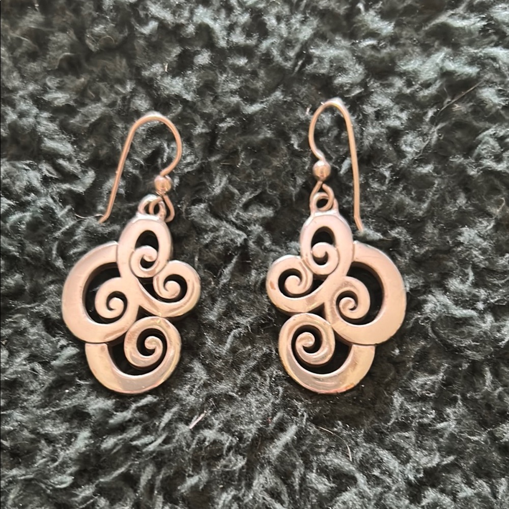 Brighton Silver Swirl Earrings